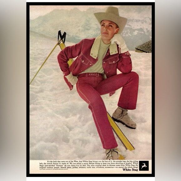 60s Red Denim Hiphuggers - Picture 8 of 8